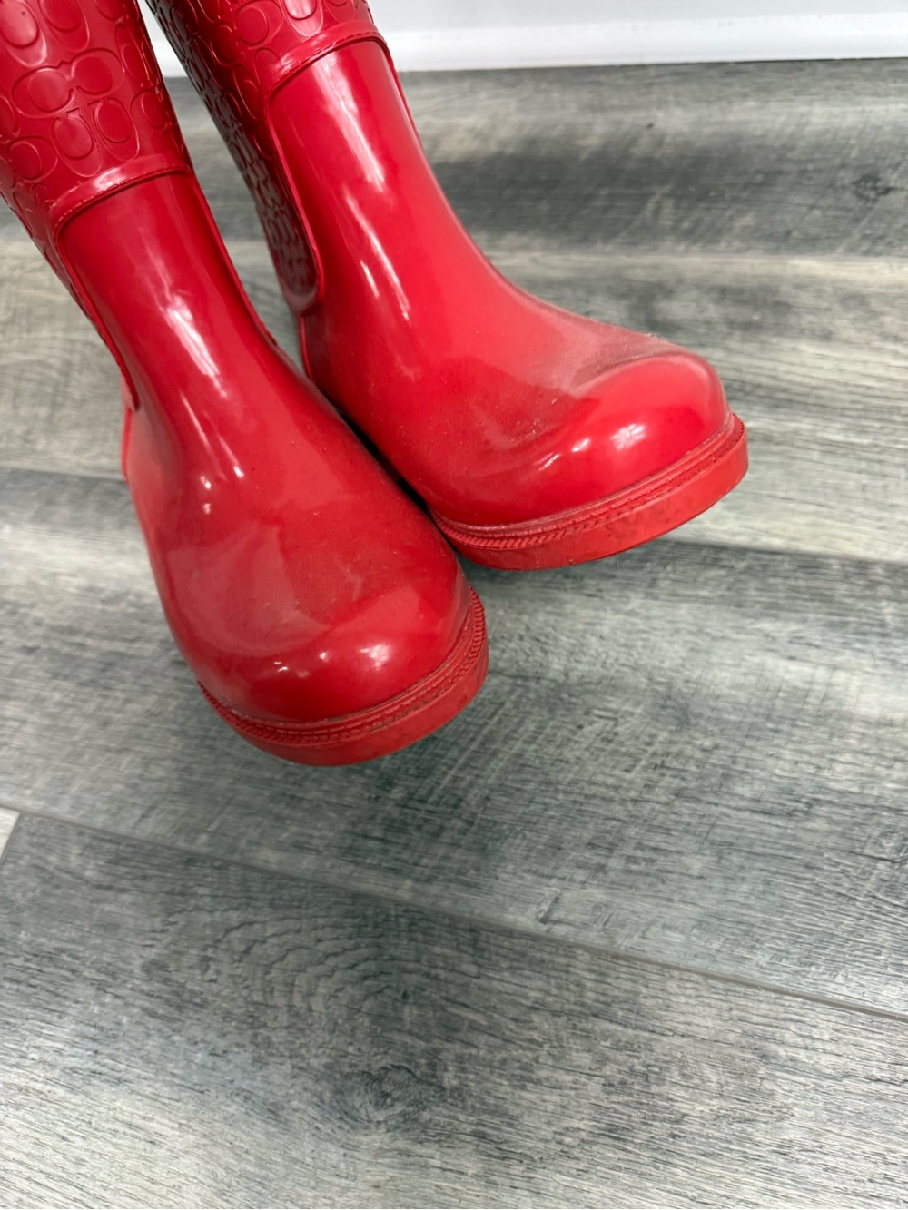 Coach Red Rain Boots - Picture 11 of 15
